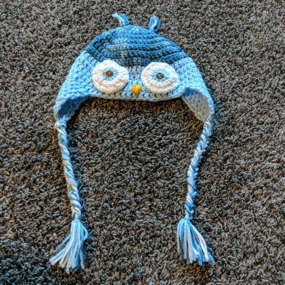5 for $25! Handmade crochet owl toboggan